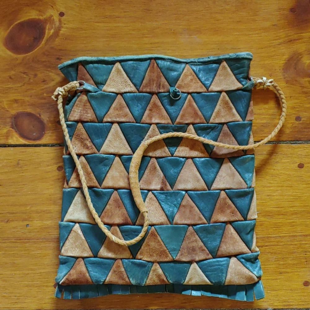 Vintage Suede/Leather Shoulder Bag